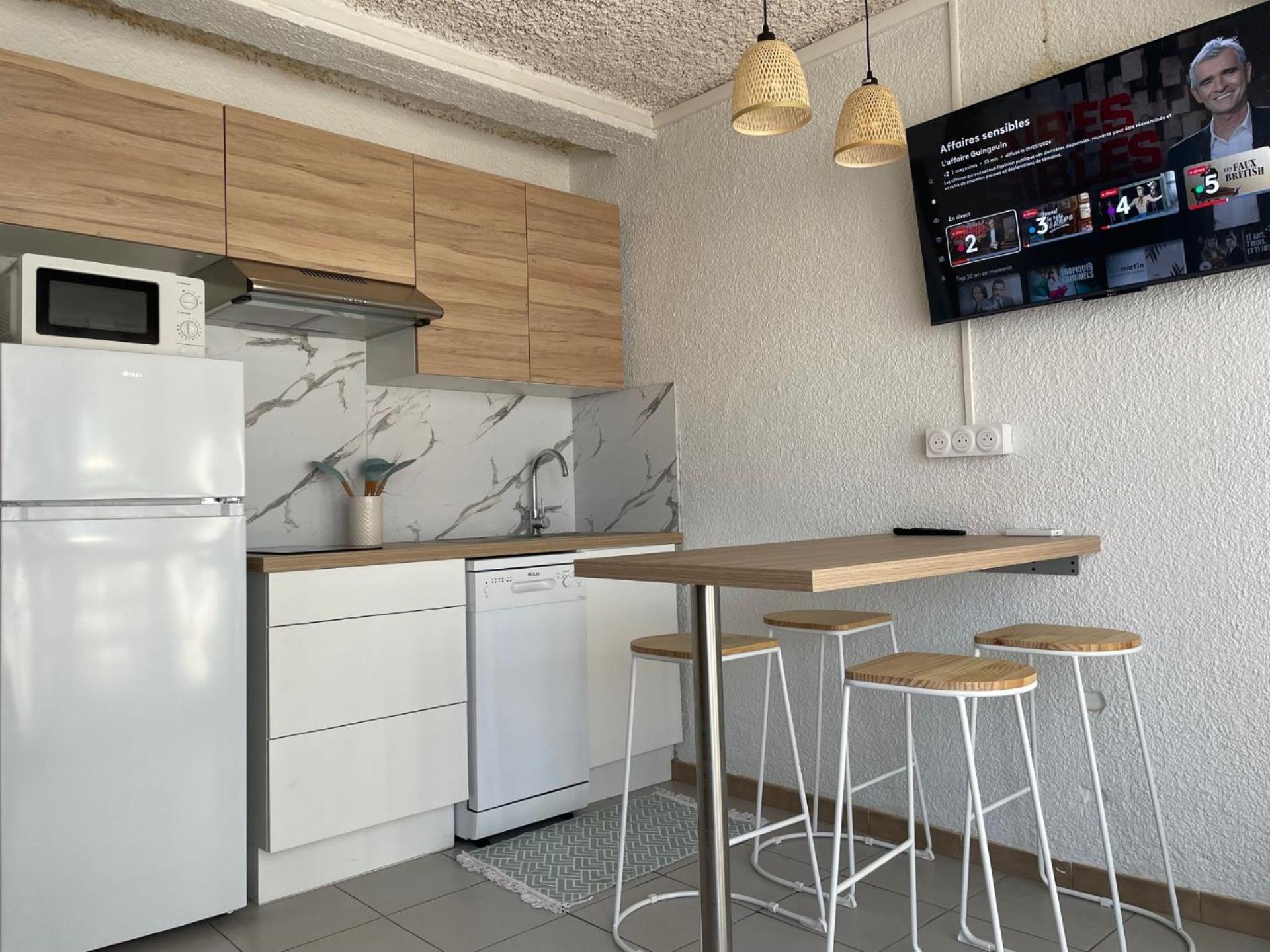 Studio Cosy A 300M De La Mer, Face Aux Festivals, Derriere La Night Life Le Barcarès Dış mekan fotoğraf